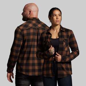 Born Primitive Woodsman Stretchy Flannel (Coyote Brown/Black) Size Large